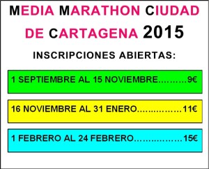 inscripciones media marathon 2015